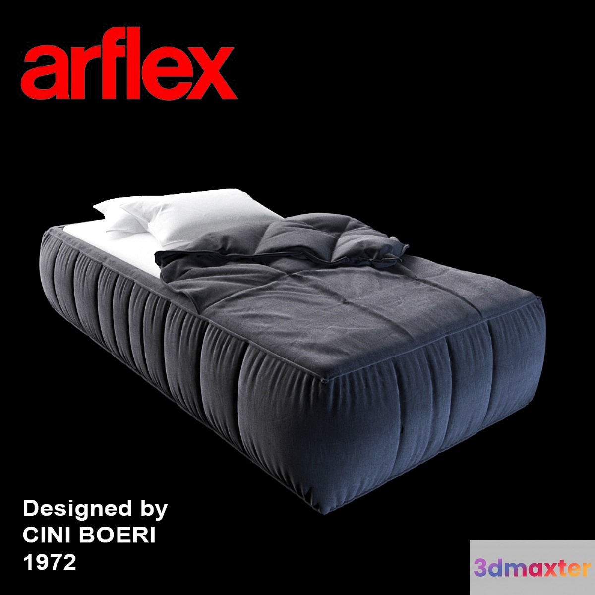 STRIPS bed designed by CINI BOERI 1972