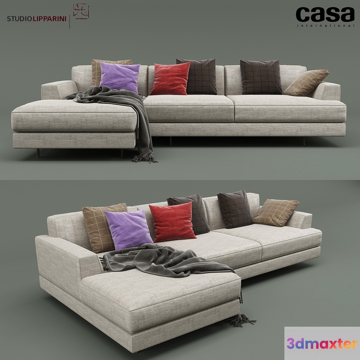 Casa Intl Cordovado Corner Sofa 3D Max