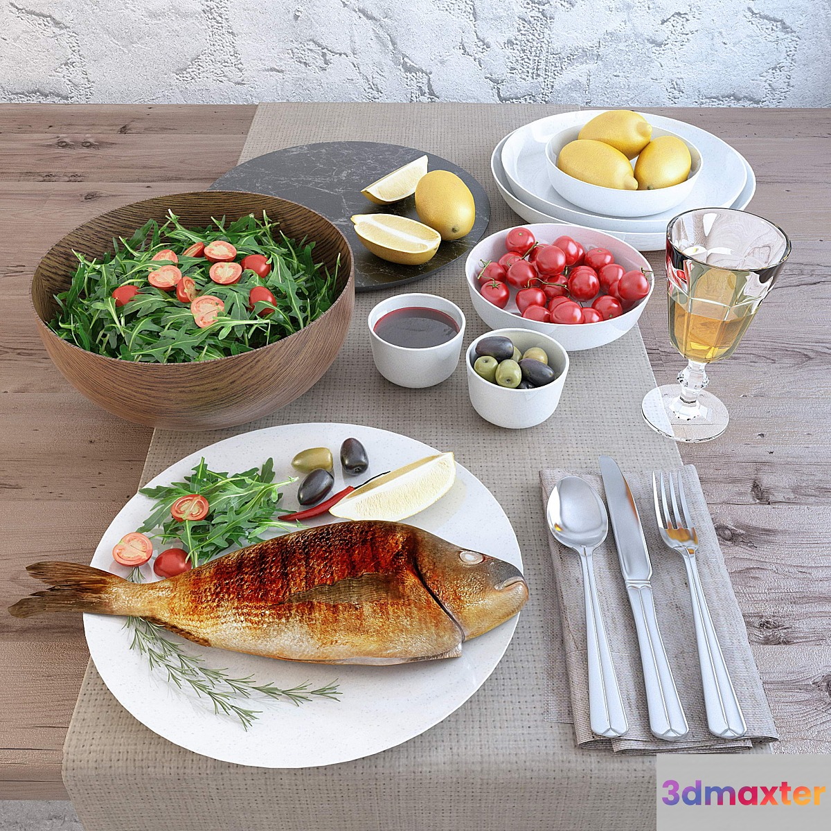 Fish fried Dorada