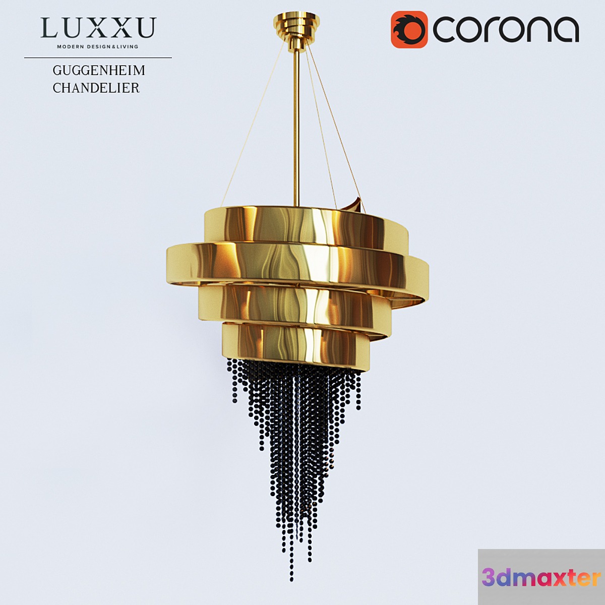 LUXXU GUGGENHEIM CHANDELIER 3D Max