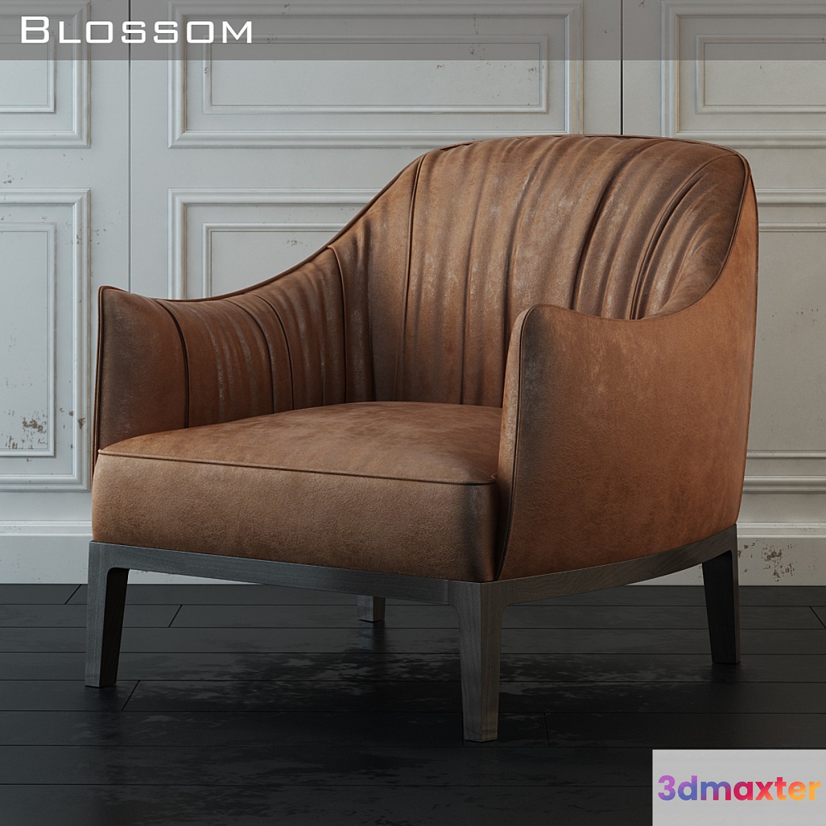 Armchair Blossom Potocco art 840 _ PL 3D Max