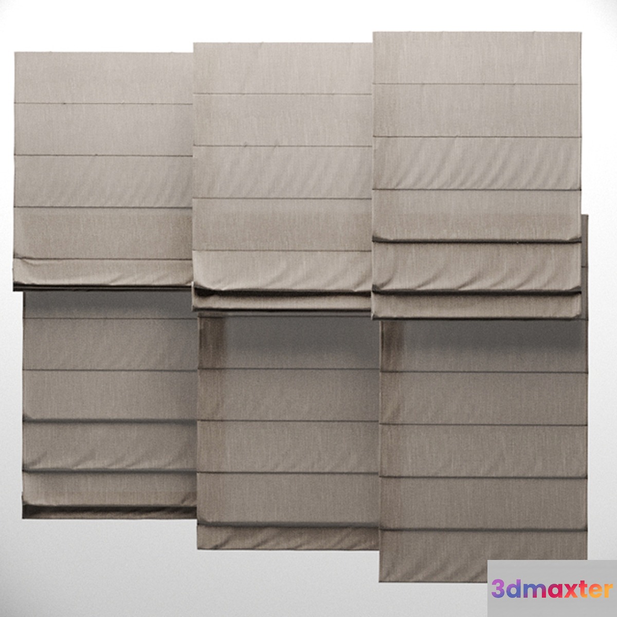 Roman Blinds 6 3D Max