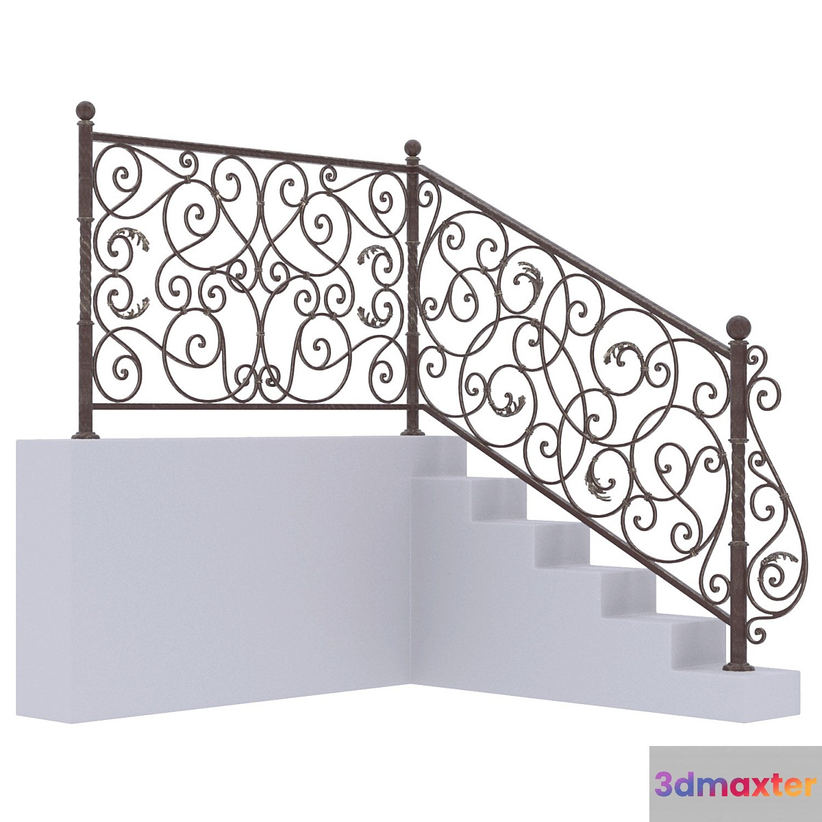 Forged fencing 3D Max