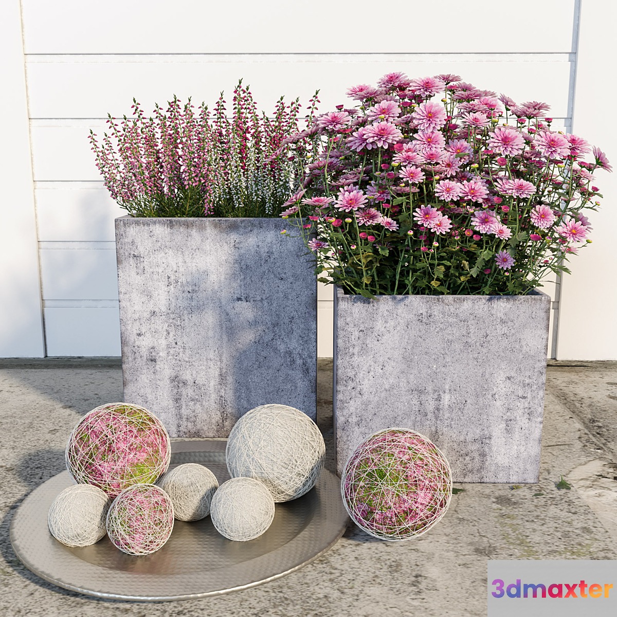 Street flowers 3D Max