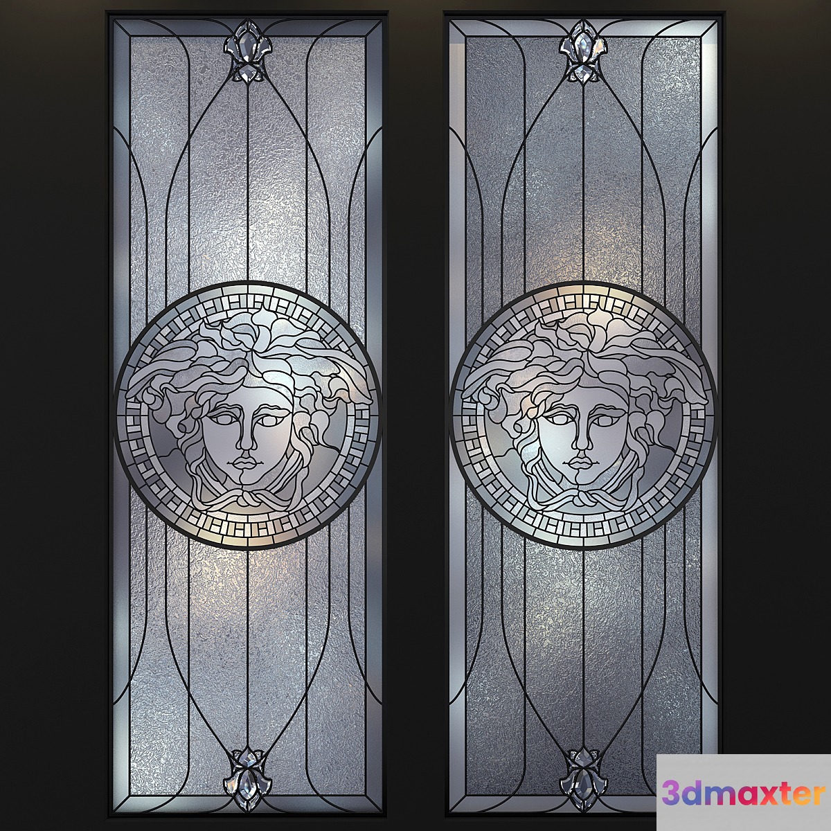 Stained-glass window VERSACE 3D Max