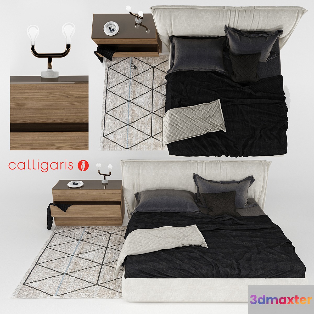 Calligaris set 3D Max