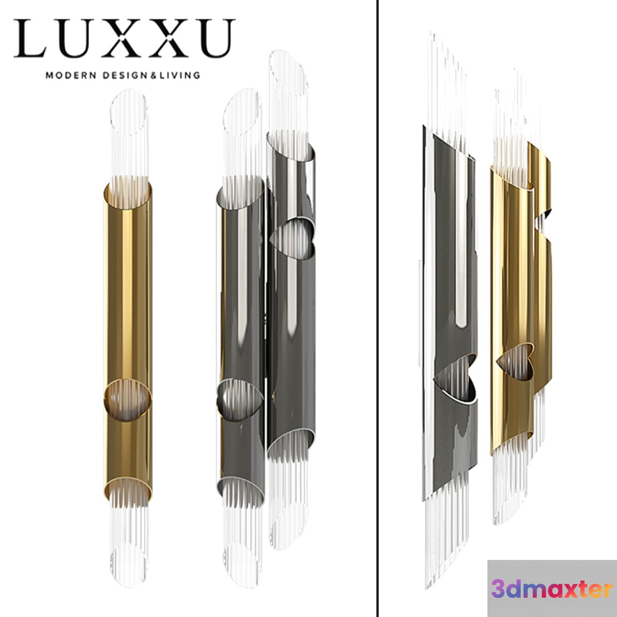 Luxxu DRAYCOTT I and DRAYCOTT II wall 3D Max