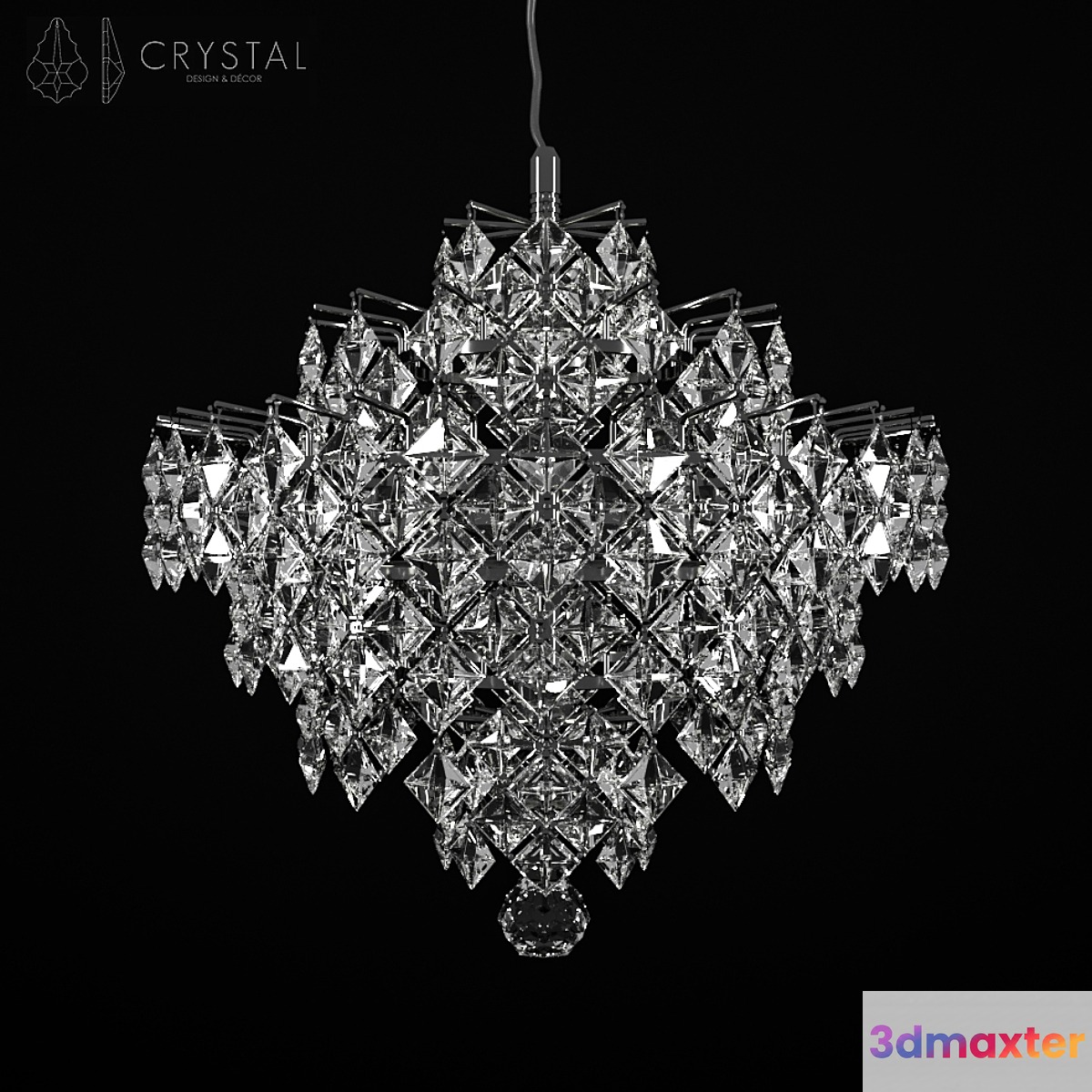 Diamond Shaped Pendant Small 3D Max