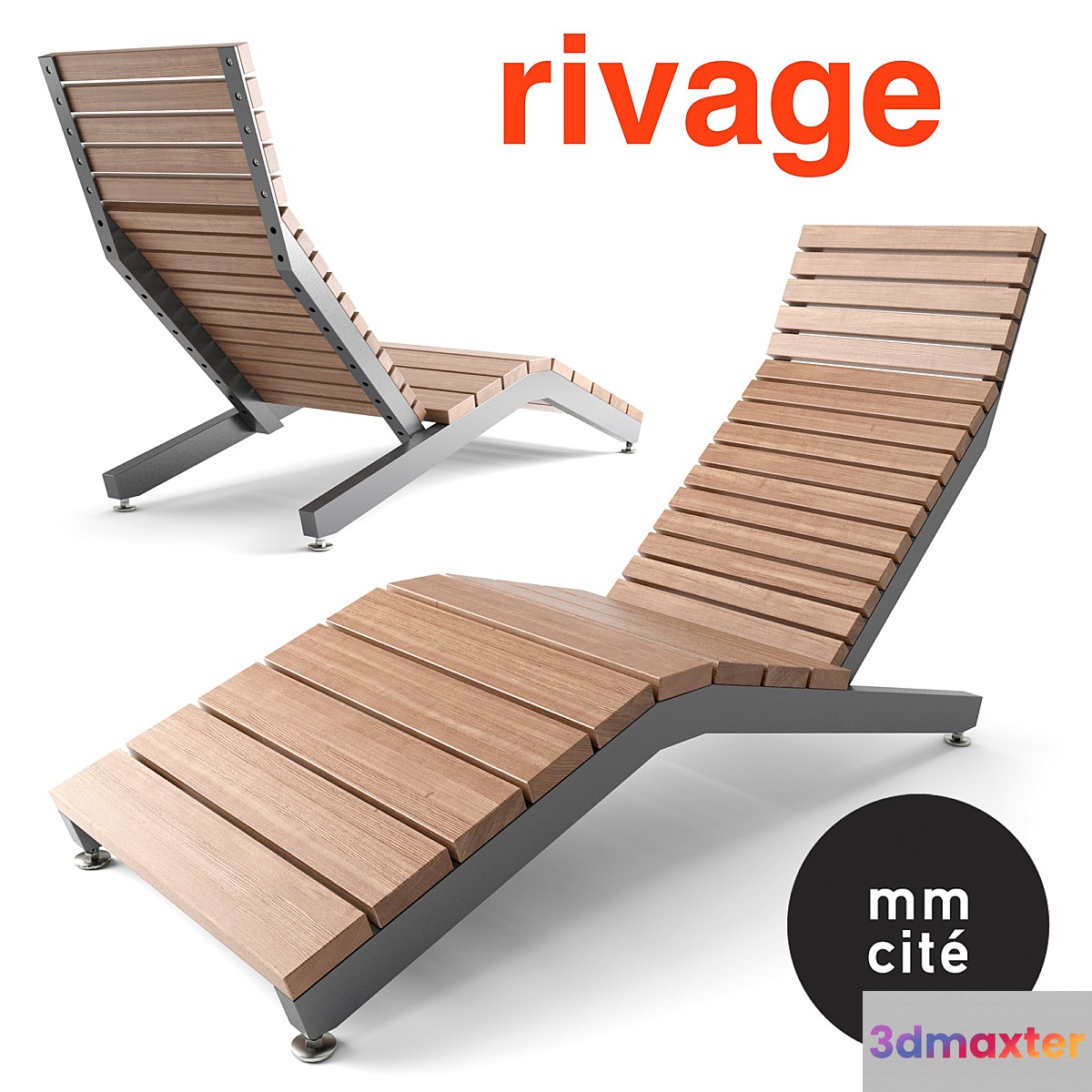 Deckchair MMCITE RIVAGE 3D Max