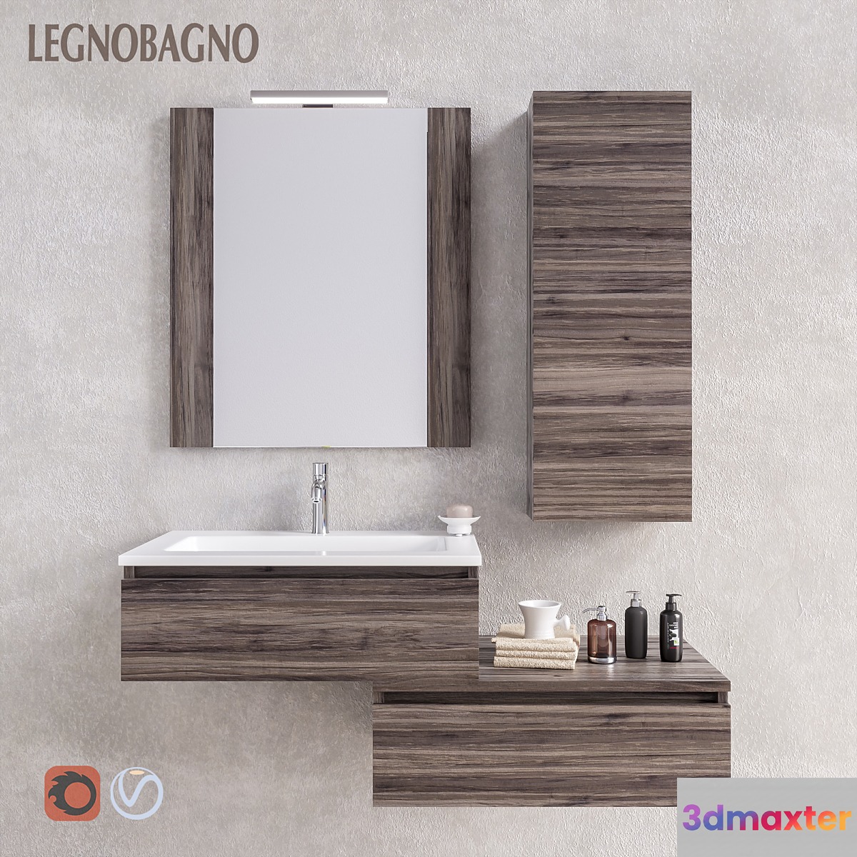 Set of bathroom furniture Componibile 1