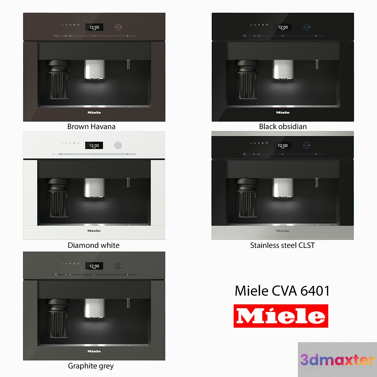 Built-in coffee machine - CVA 6401 3D Max