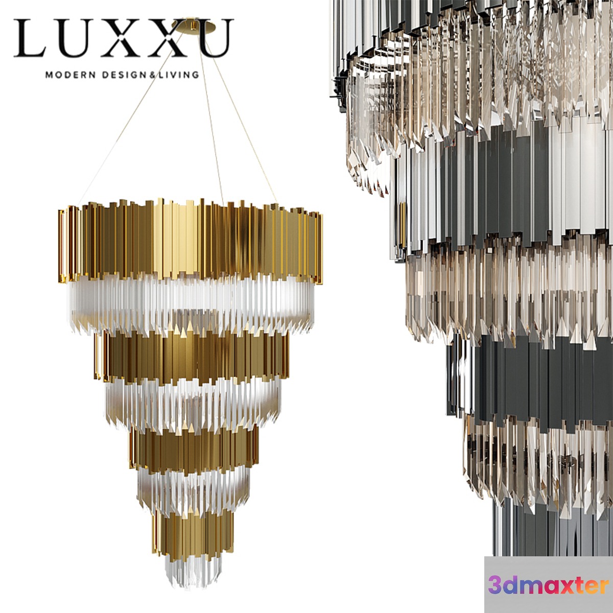 Luxxu EMPIRE chandelier 3D Max