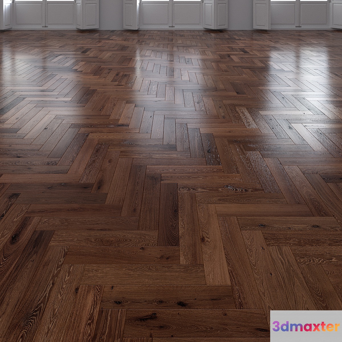 Oak Herringbones dark floor