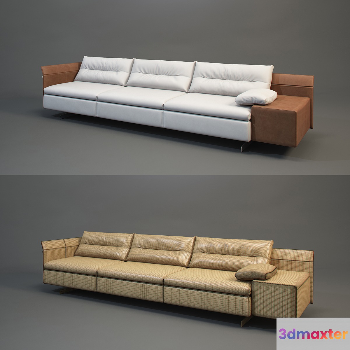 Poltrona Frau Grantorino 3-seater Sofa 3D Max