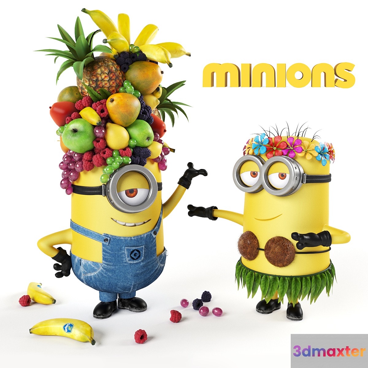 Minions on vacation 3D Max