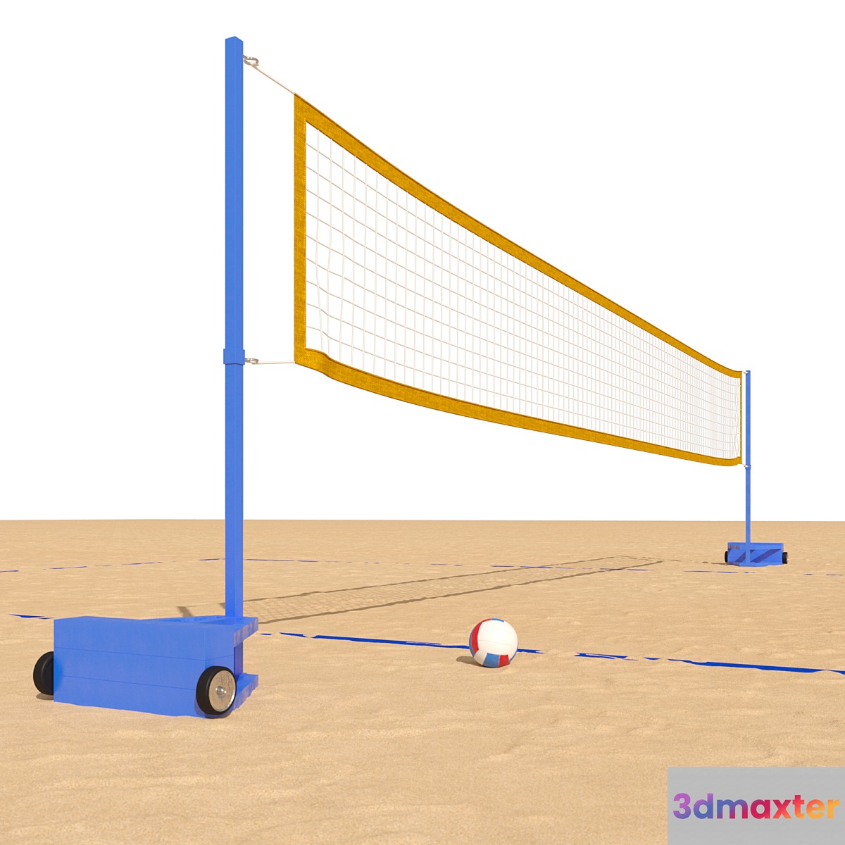 Beach volleyball court