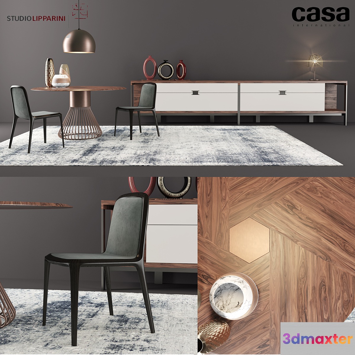 Casa Intl Dining Set1