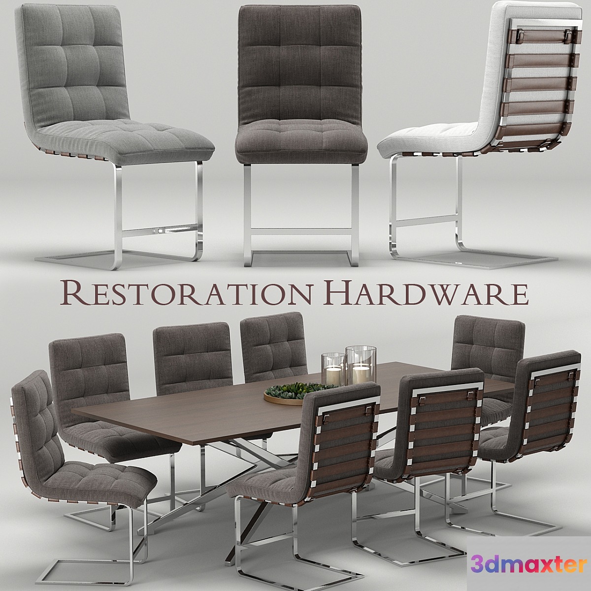 Spyder-Rossi desk-chair RH Modern 3D Max