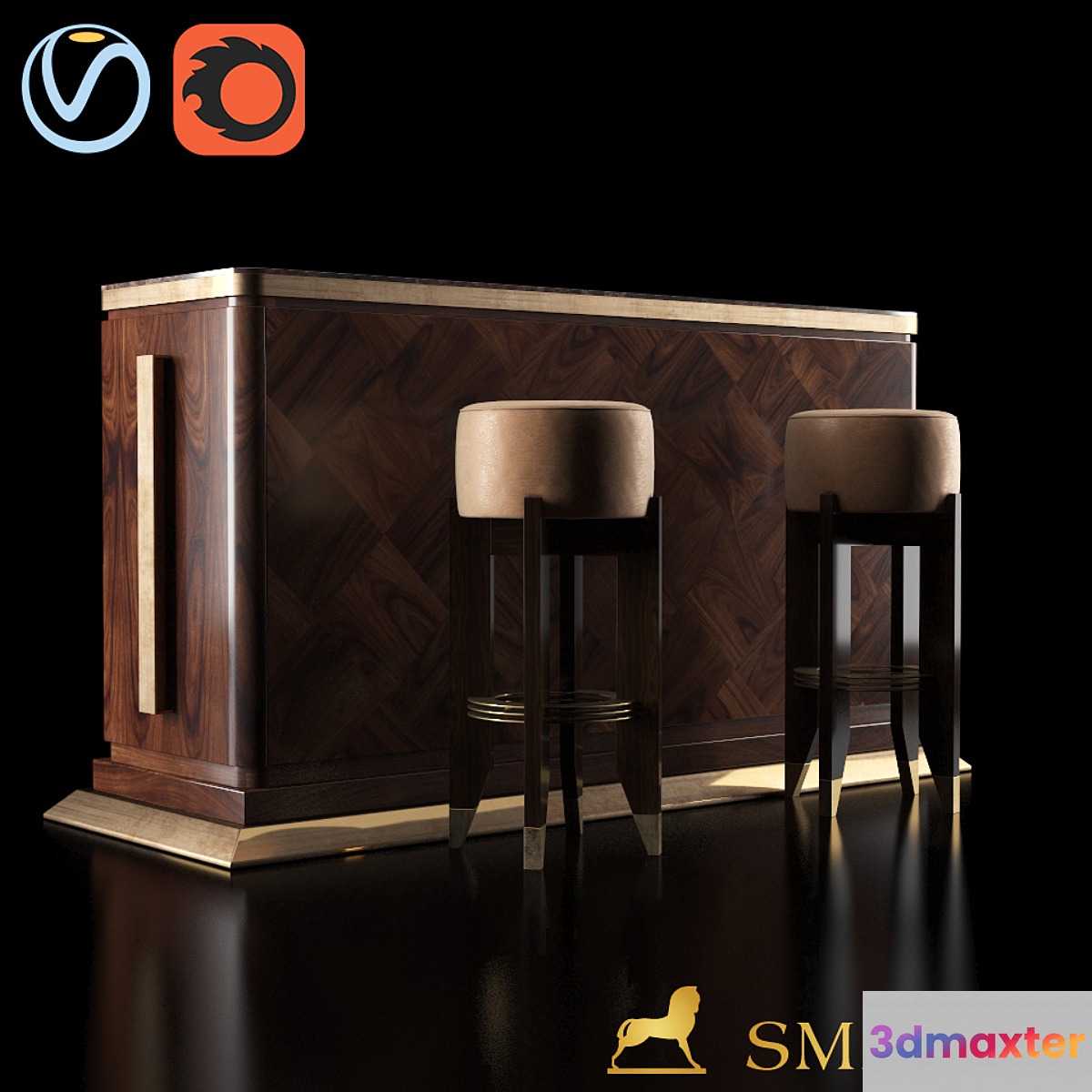 Smania Bar Set 3D Max