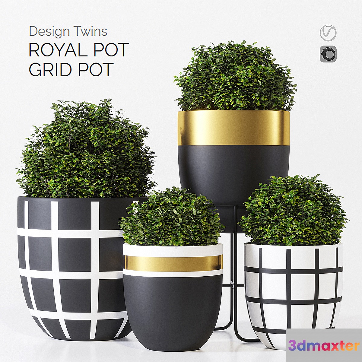 Designtwins pot one 3D Max