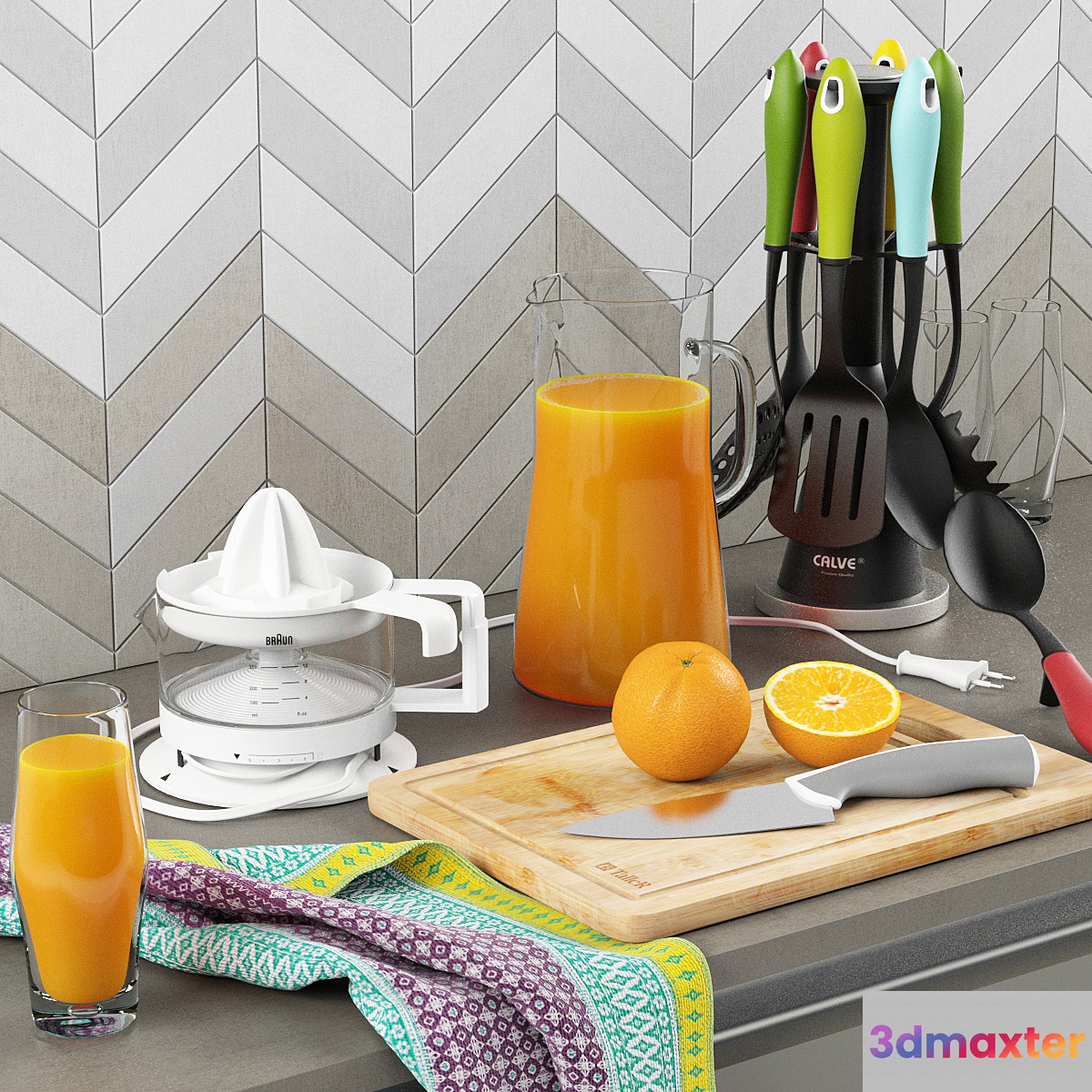 Kitchen accessories - No.3 3D Max