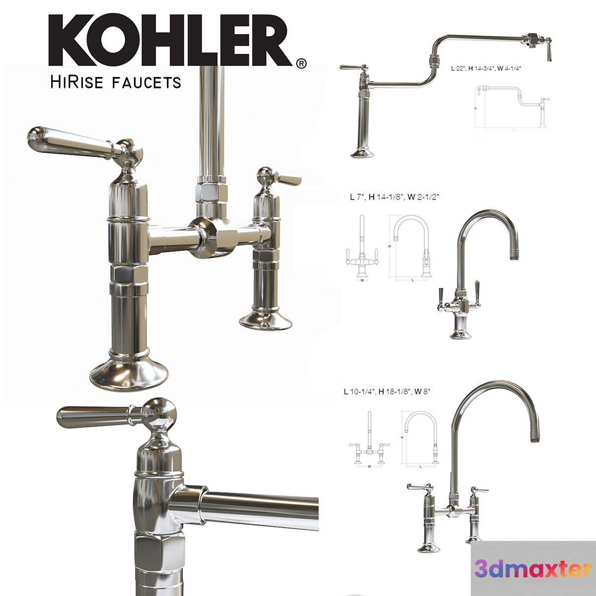 Kohler Hirise Faucet 3D Max