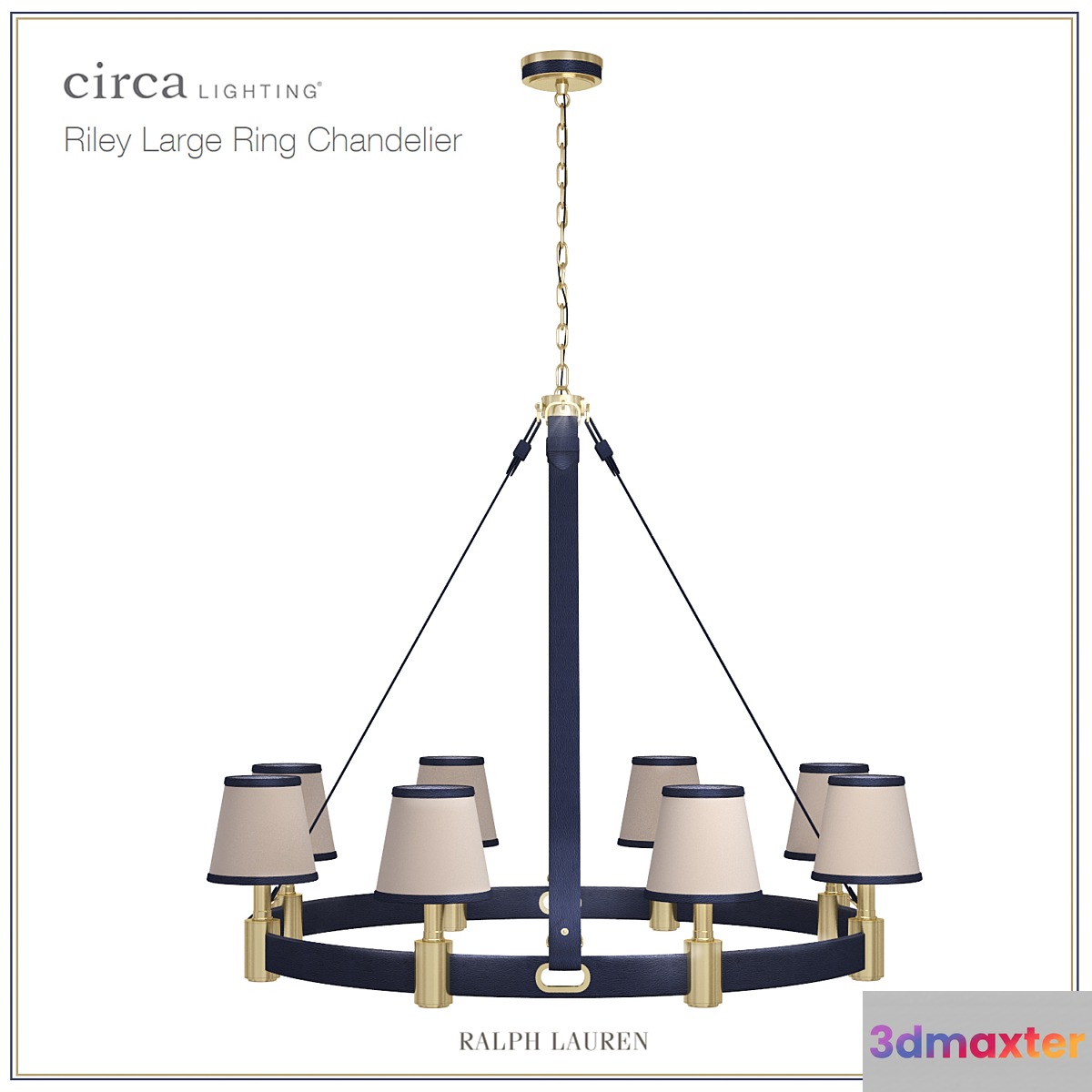 Riley Large Ring Chandelier by RALPH LAUREN 3D Max
