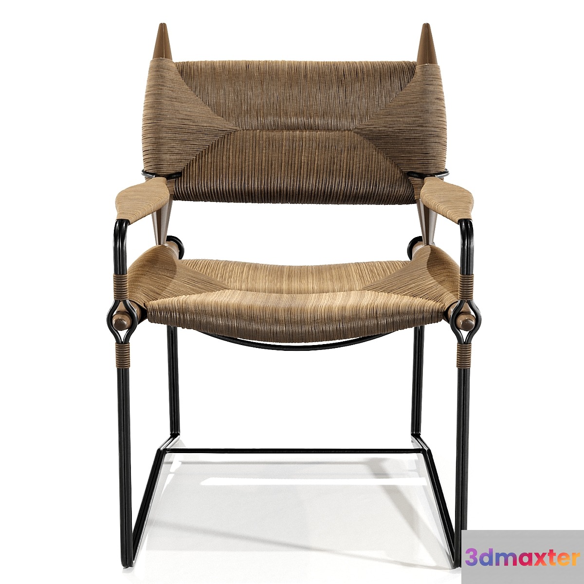 Mcguirefurniture BILL SOFIELD BATON ARM CHAIR 3D Max