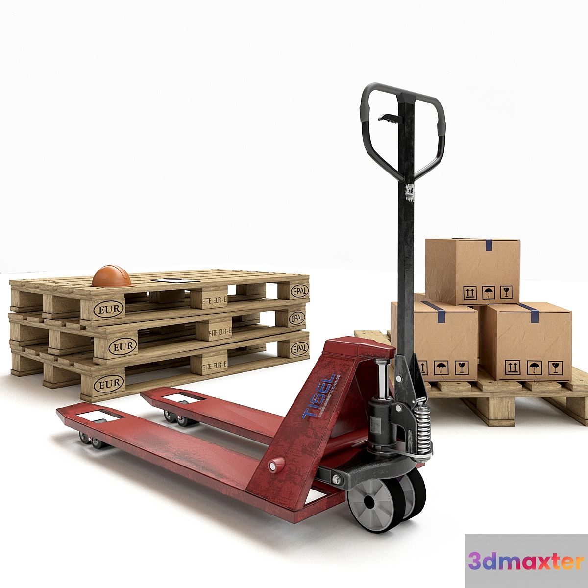 Hydraulic trolley (shovel) 3D Max