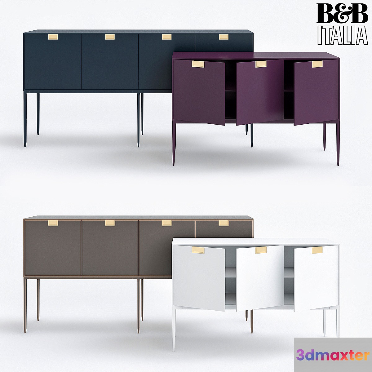 Alcor Sideboards 3D Max