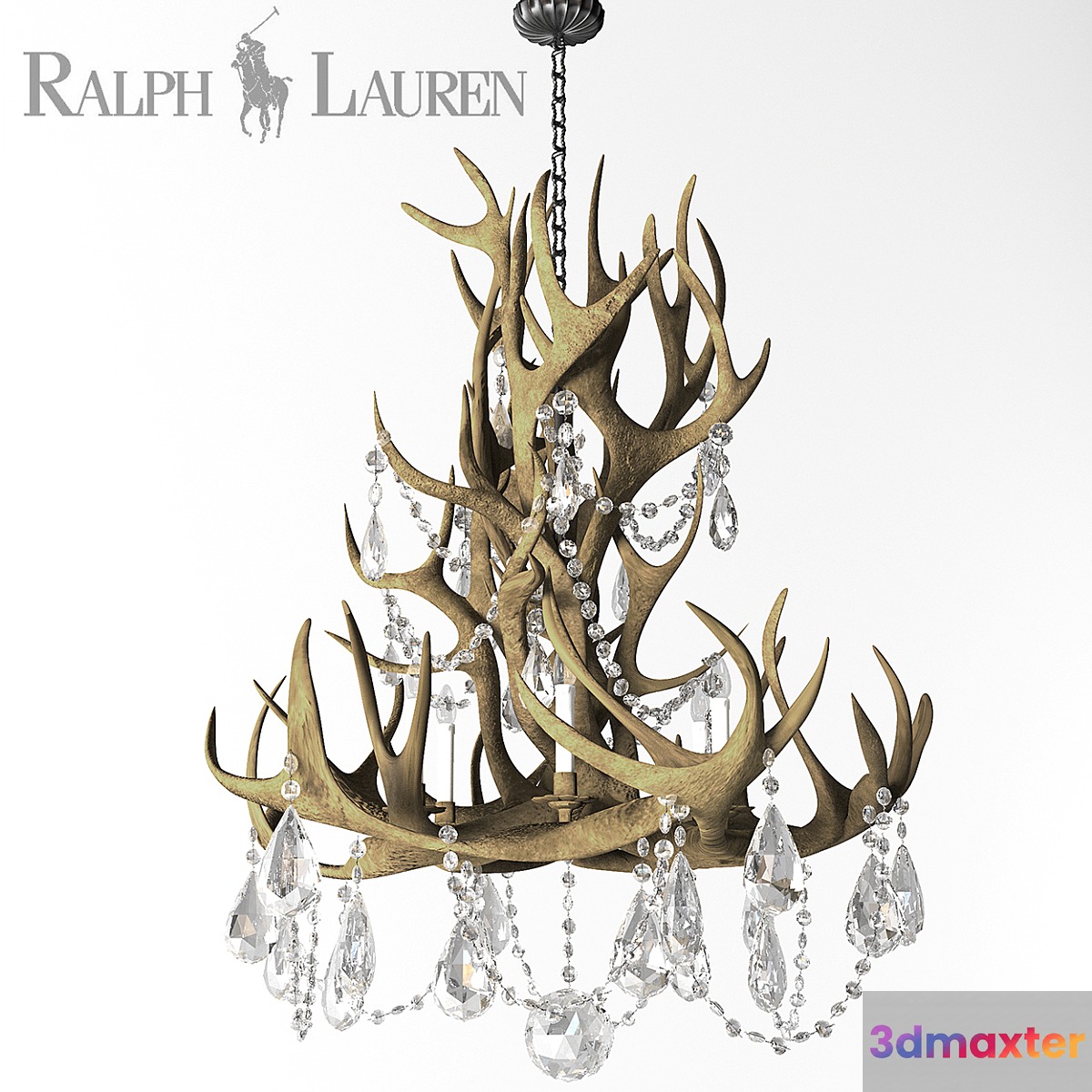 Visual Comfort Ralph Lauren Straton Single Tier Chandelier 3D Max