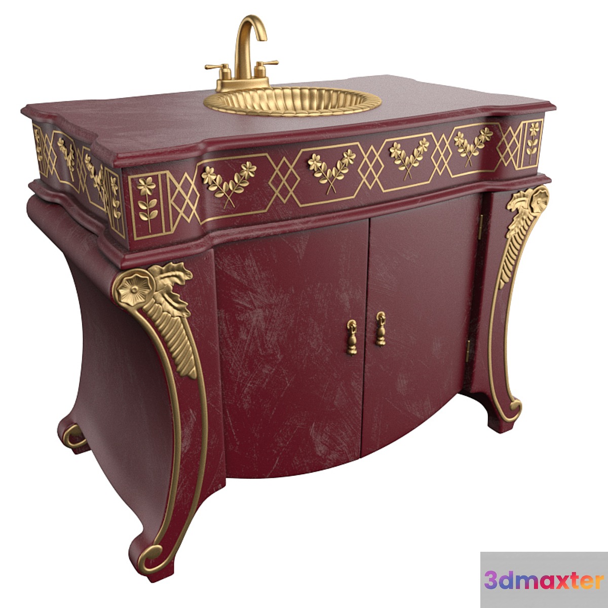 Cupboard and washbasin
