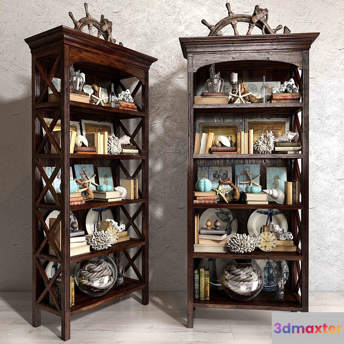Sea decorative set 01 3D Max