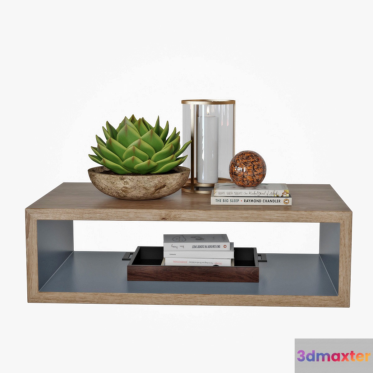 Coffee table with decor