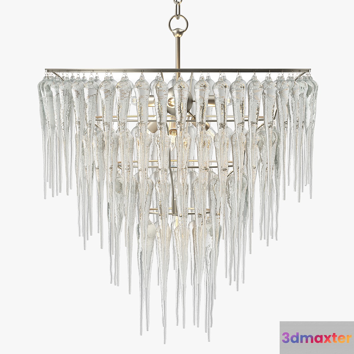 Currey and Company Icecap Chandelier 3D Max