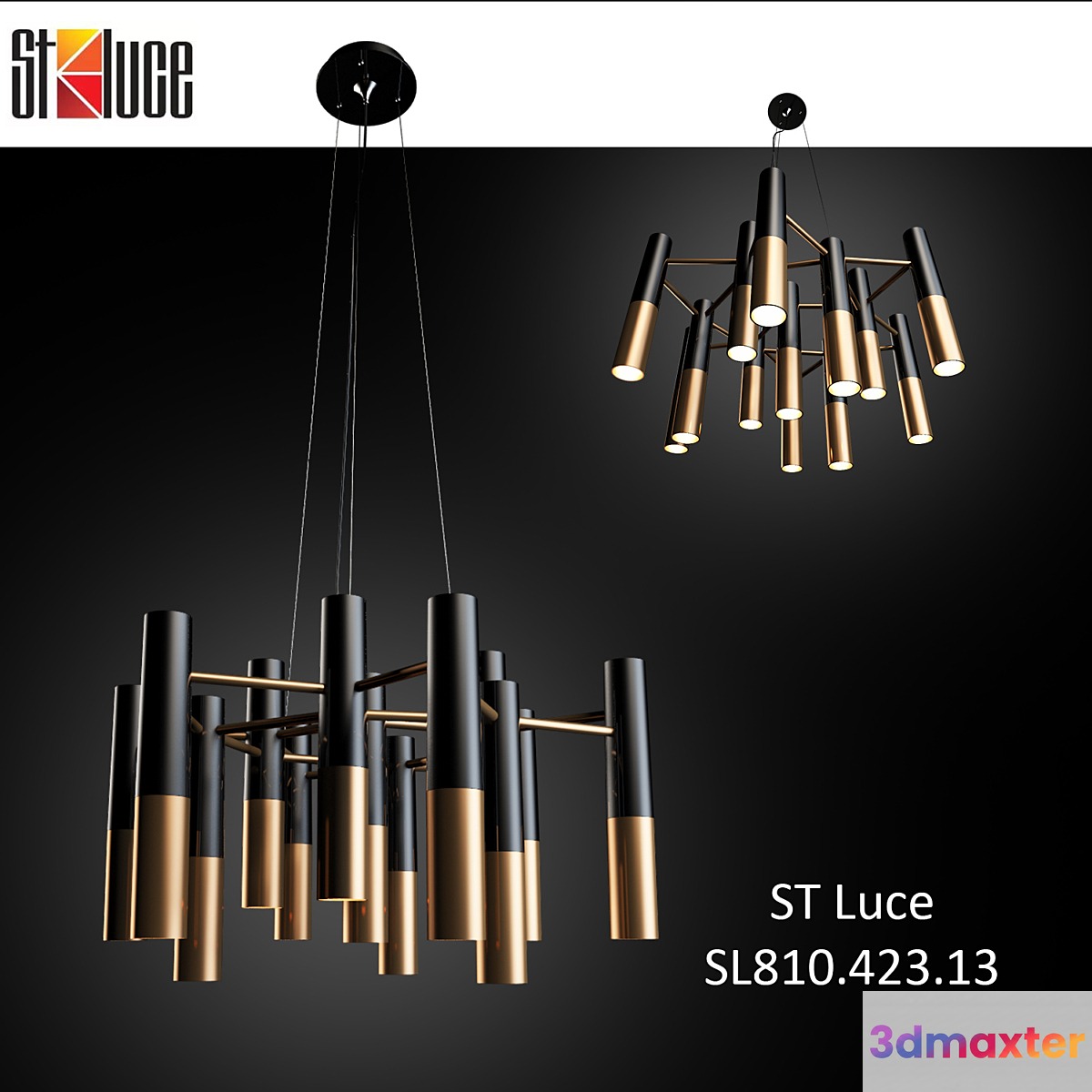 Suspended chandelier ST Luce SL810.423.13 3D Max