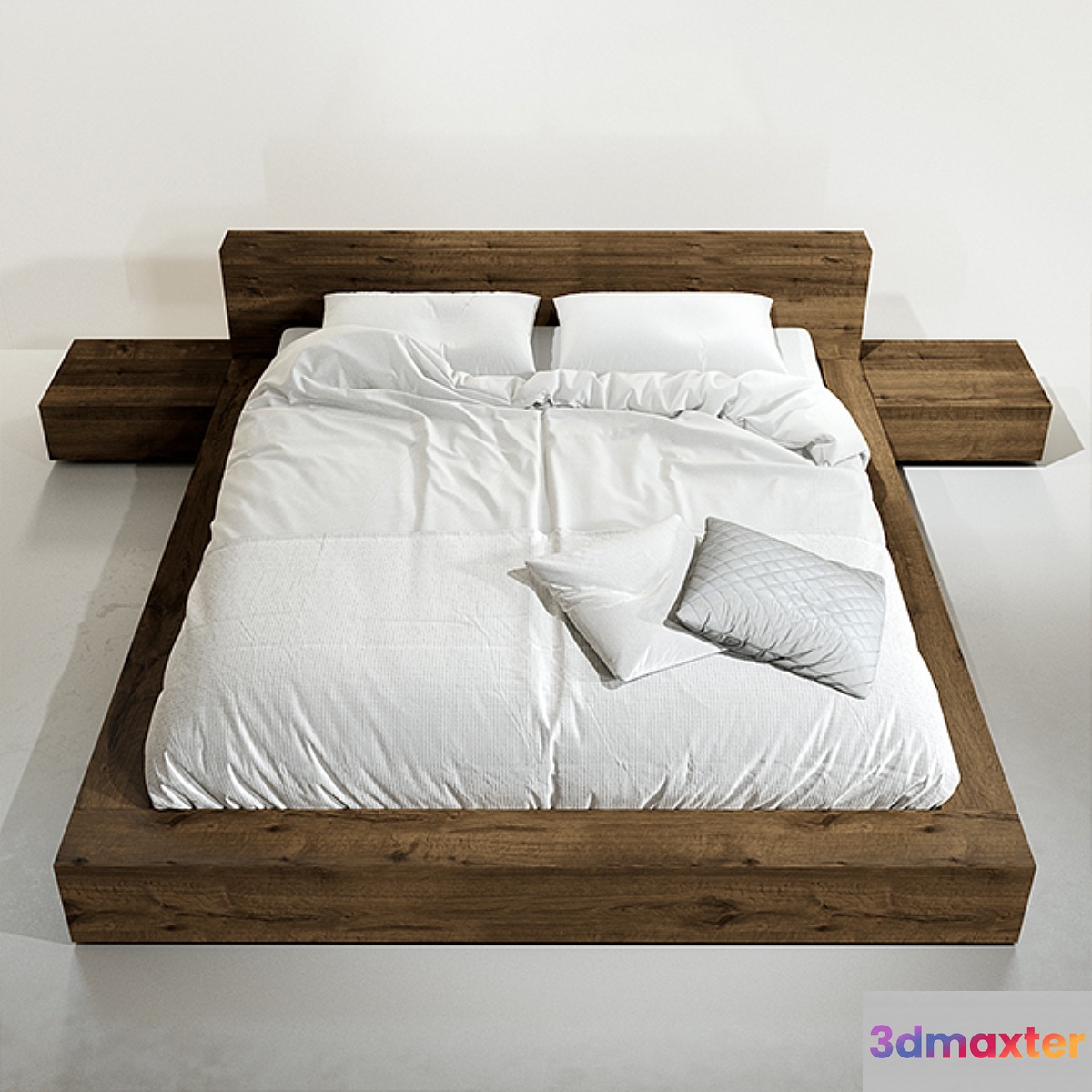 Ethnicraft OAK MADRA BED 3D Max