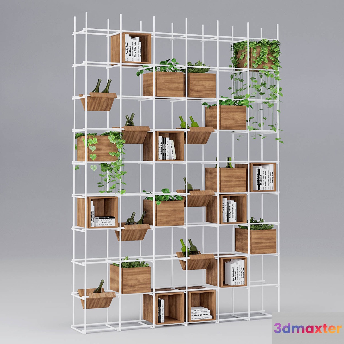 White Iron Shelf 3D Max