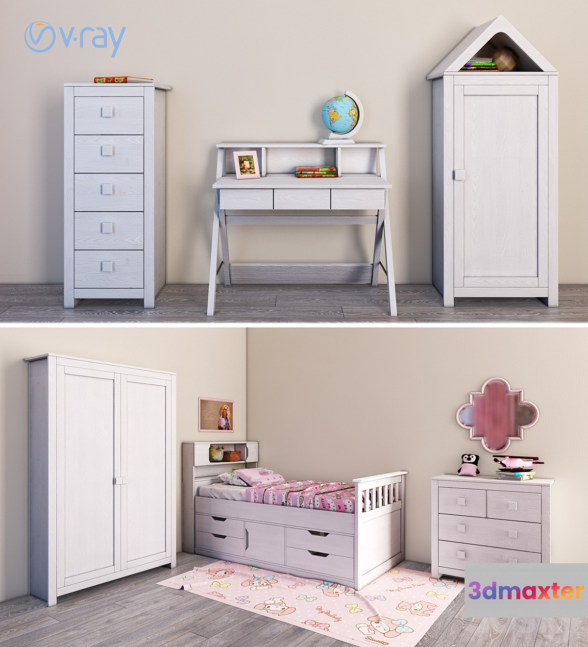 Children's bedroom Corliving 3D Max