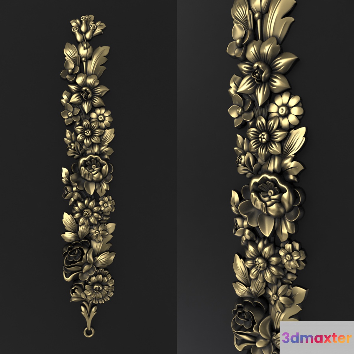Decor flowers 3D Max