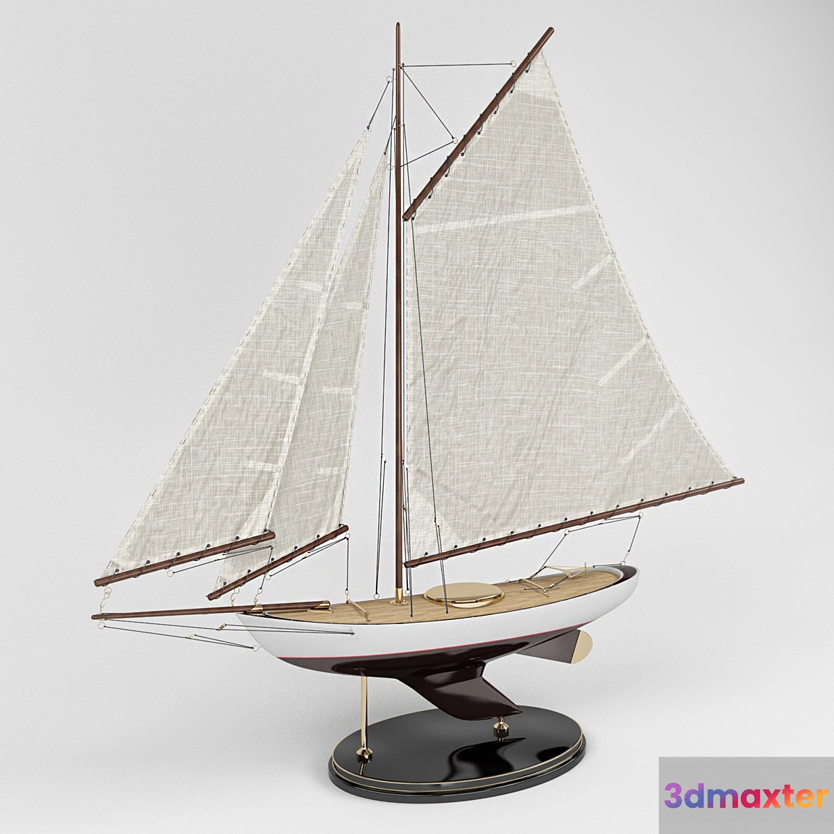 Model of the yacht 3D Max