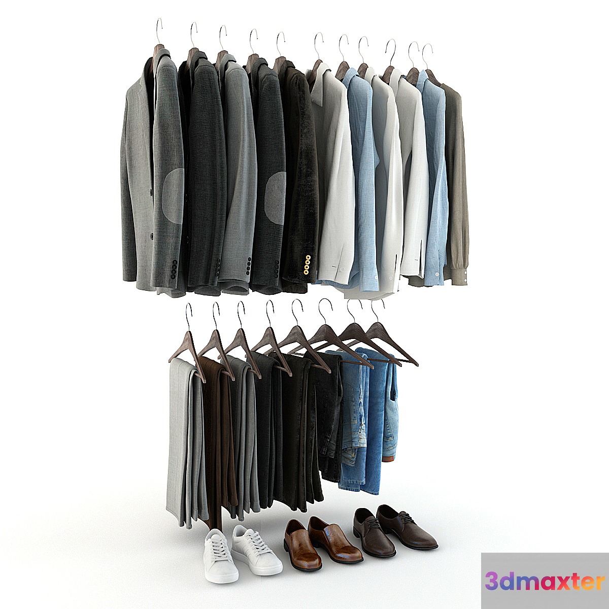 Set of clothes_06 3D Max