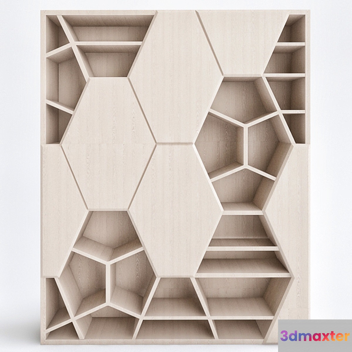 BOOKSHELVES AS ARTWORK 3D Max