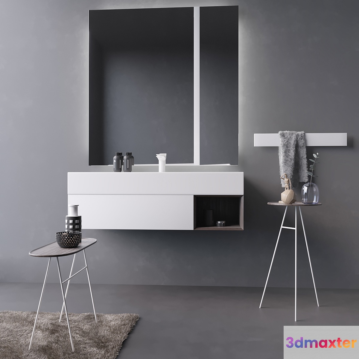 Washbasin and decor Inbani Labo. 3D Max