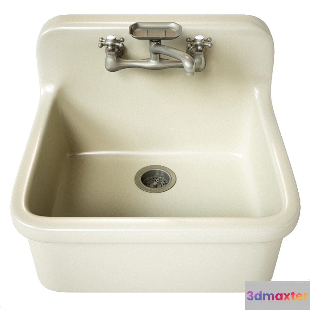Kohler_Gilford apron-front wall-mount kitchen sink 3D Max