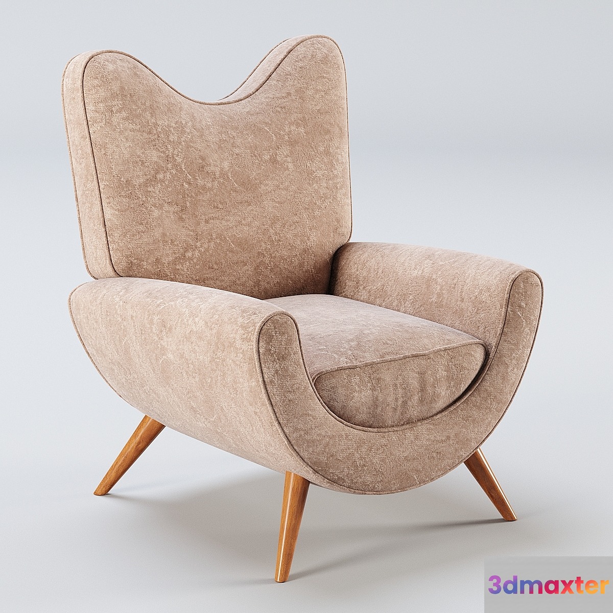 Jean Royere Armchair 3D Max