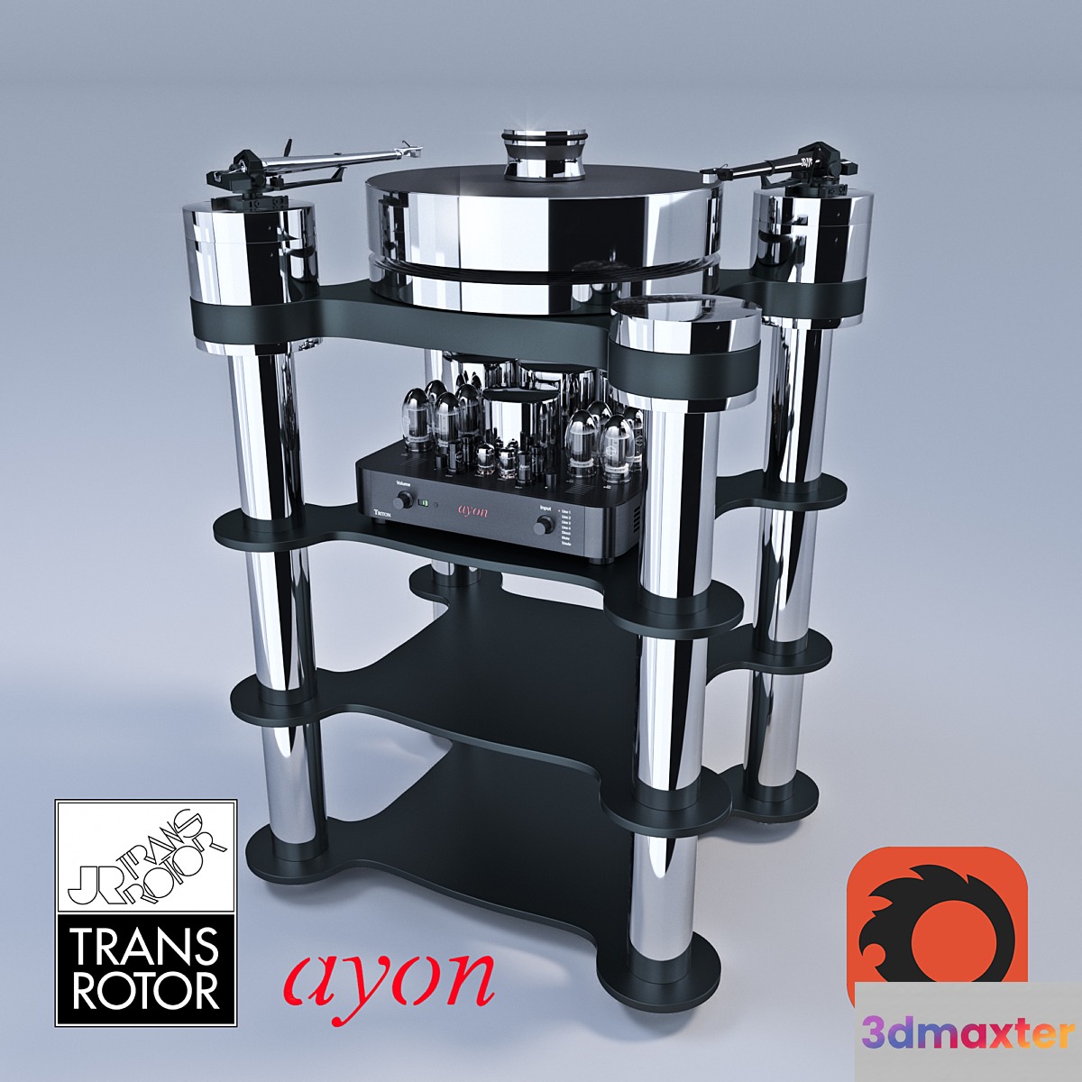 TRANSROTOR RONDINO NERO FMD & AYON AUDIO TRITON 3D Max