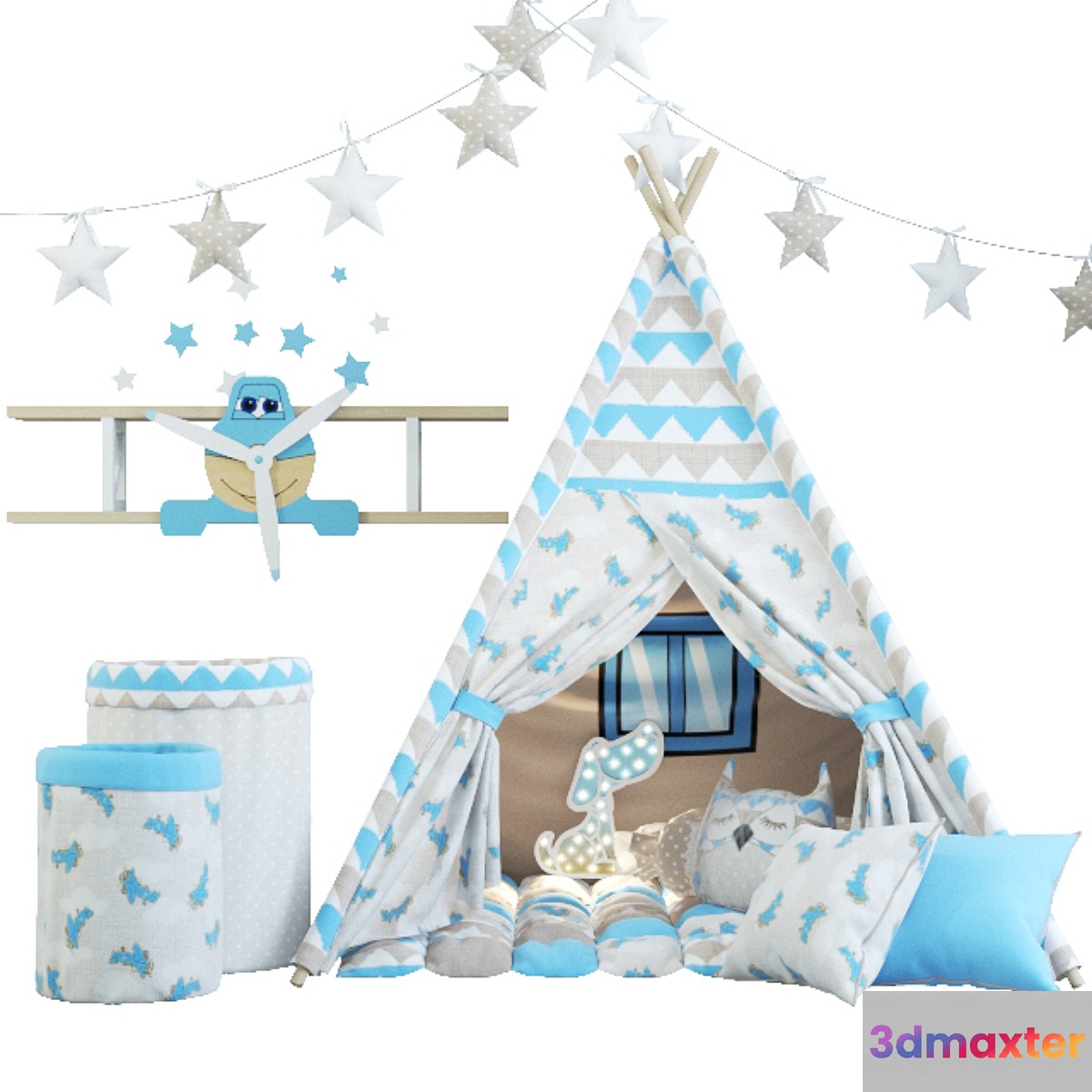 Children's tent 3D Max