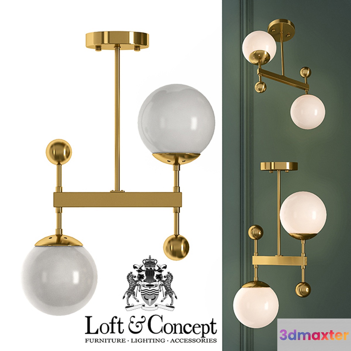 Ceiling lamp Libra Pendant 3D Max