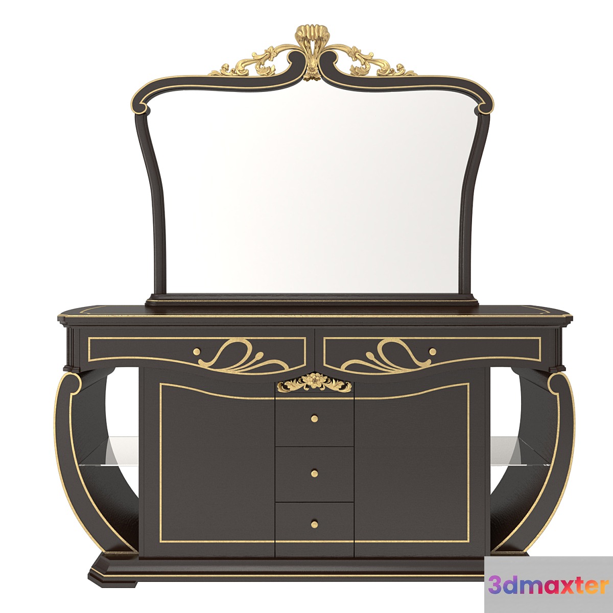 Sideboard + Mirror Coll. D Frandiss 2017 3D Max
